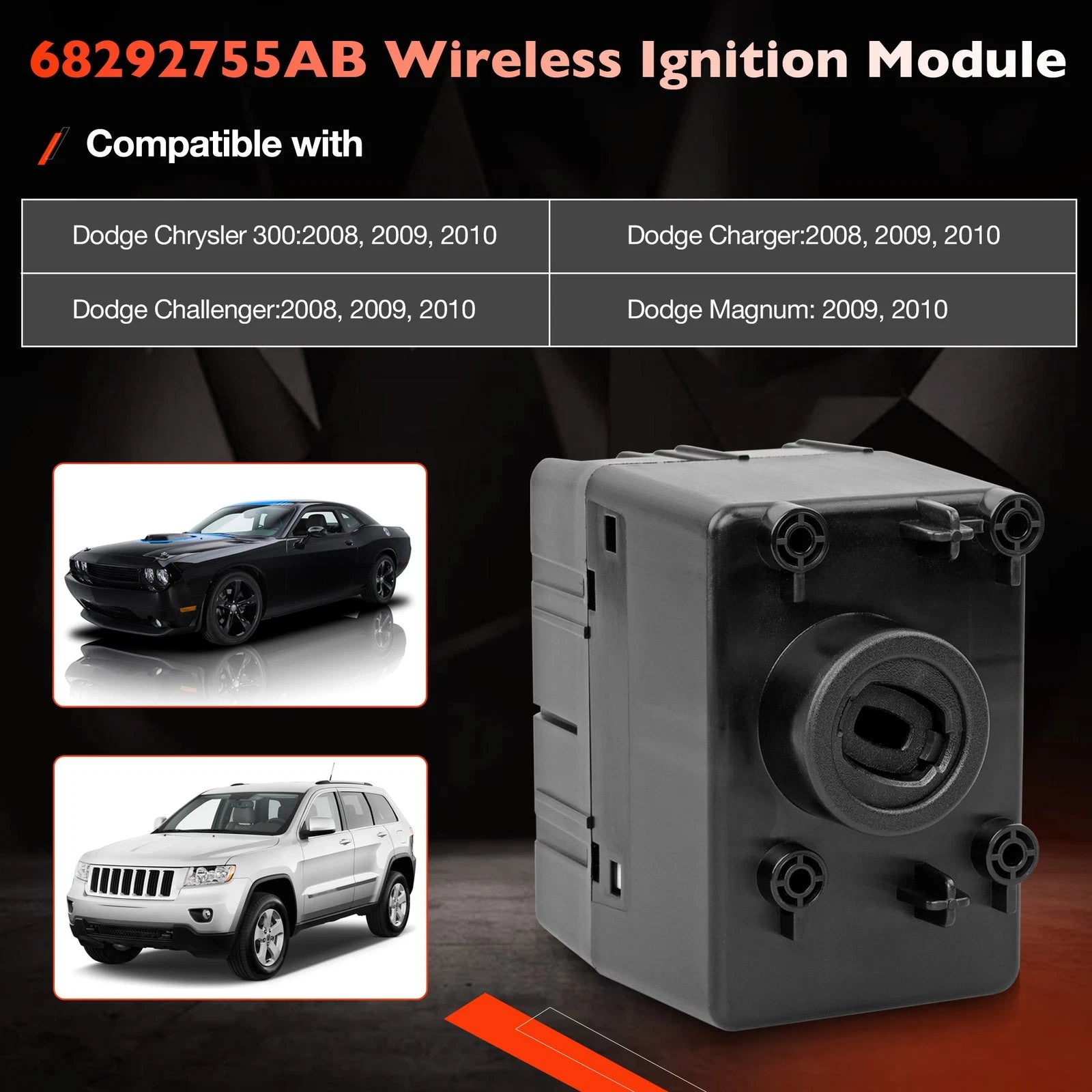 Wireless Ignition Module Switch for Chrysler 300, Dodge Charger (2008-2010)