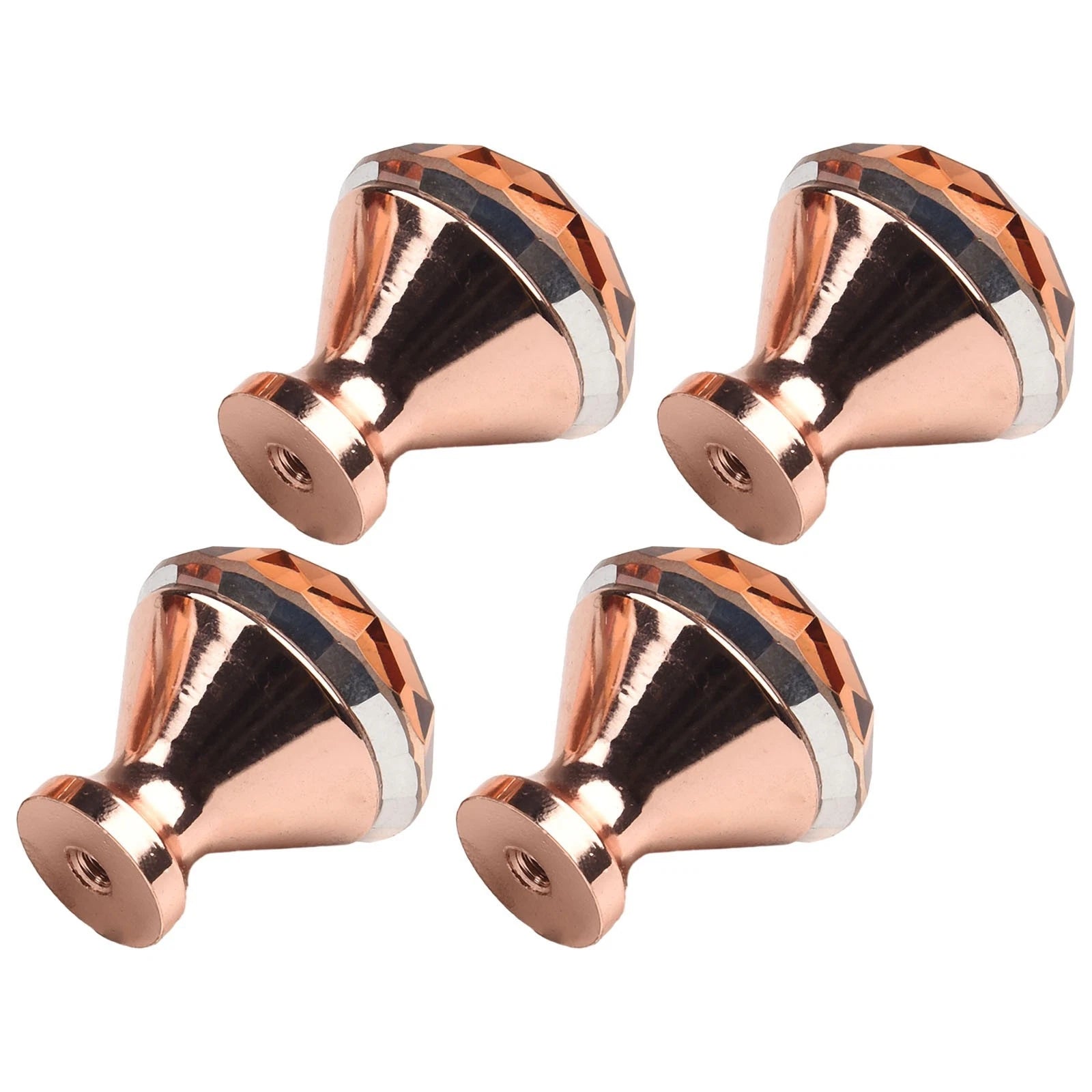 Set of 2 Drawer Knobs for Cabinet Door (30mm, Rose Gold)