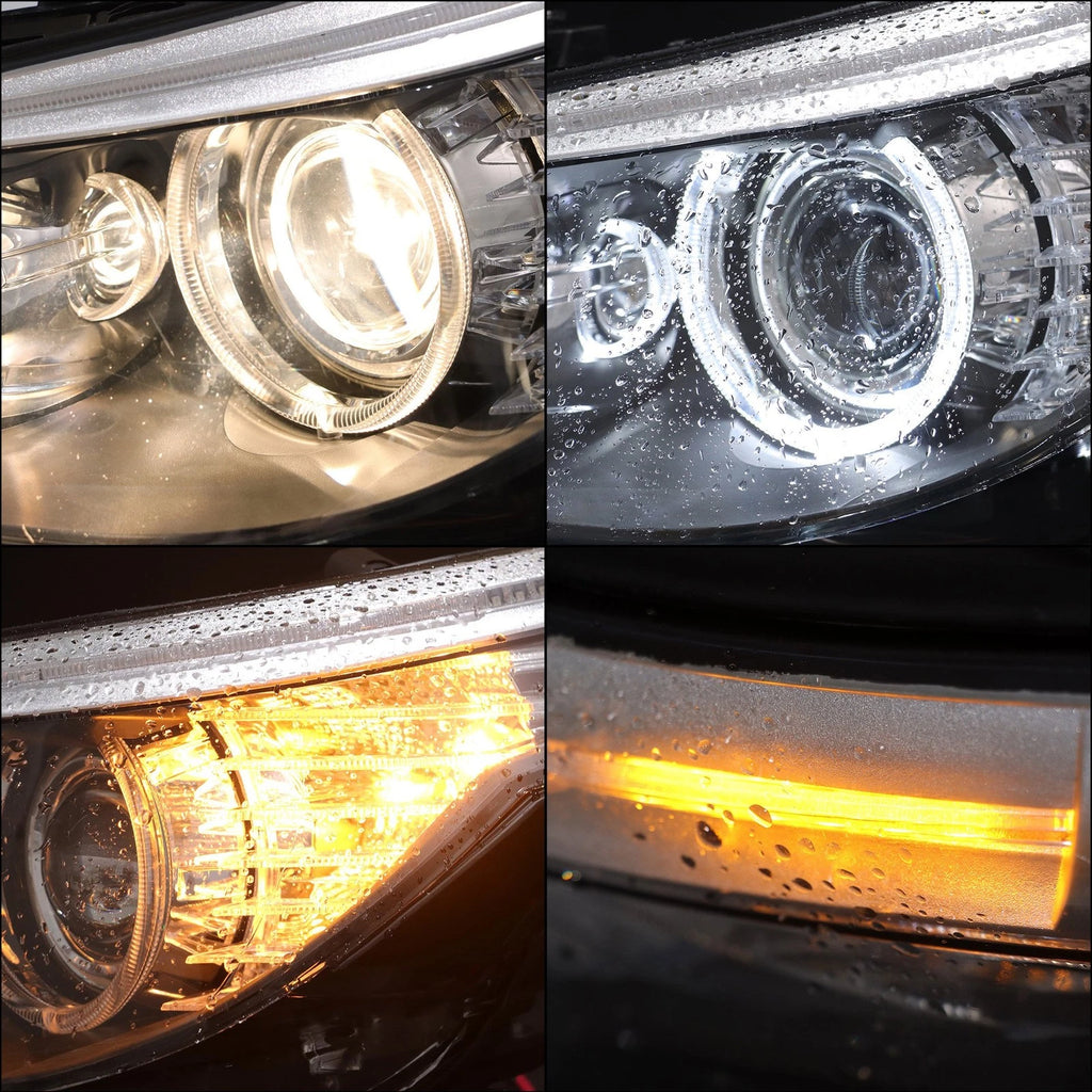 Halogen Headlight Assembly Set for BMW 528i (2008–2010) Right + Left Side