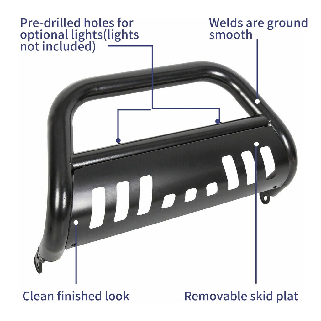 Bull Bar Push Bumper Grille Guard for Nissan Frontier Pathfinder Xterra (2005-2023)
