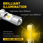 LED Headlight Bulbs for Honda Fourtrax TRX300FW (1988–2000) 6500K White