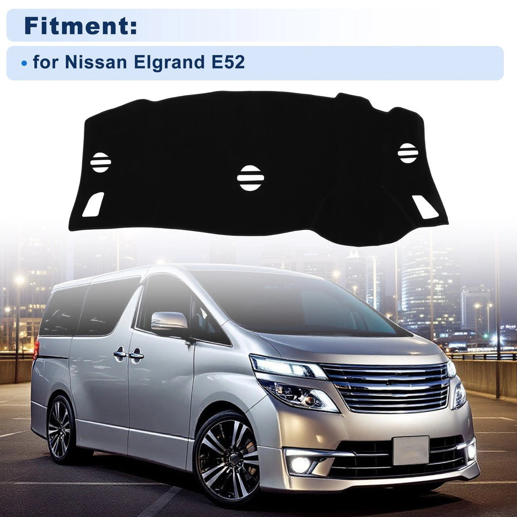 Dash Cover for Nissan Elgrand E52 (2010–2014) Polyester Black