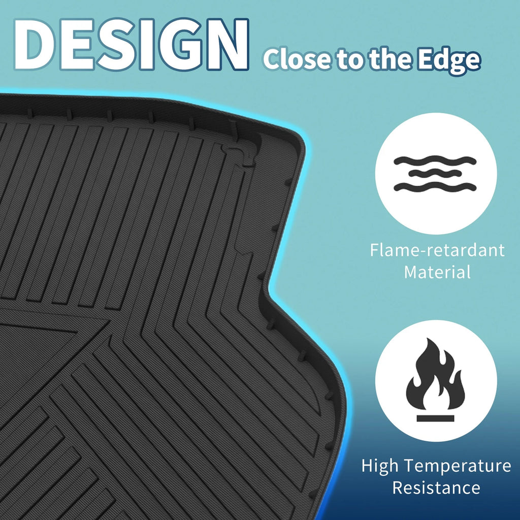 Flat Face Cargo Liner Rear Trunk Mat for Honda Civic (2016–2021) TPE