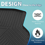 Flat Face Cargo Liner Rear Trunk Mat for Honda Civic (2016–2021) TPE