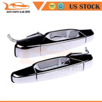 Set of 2 Exterior Rear Door Handles for Chevy GMC Pickup (2007–2013)