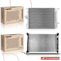 Radiator and A/C Condenser with Bracket for Kia Soul (2010–2019)