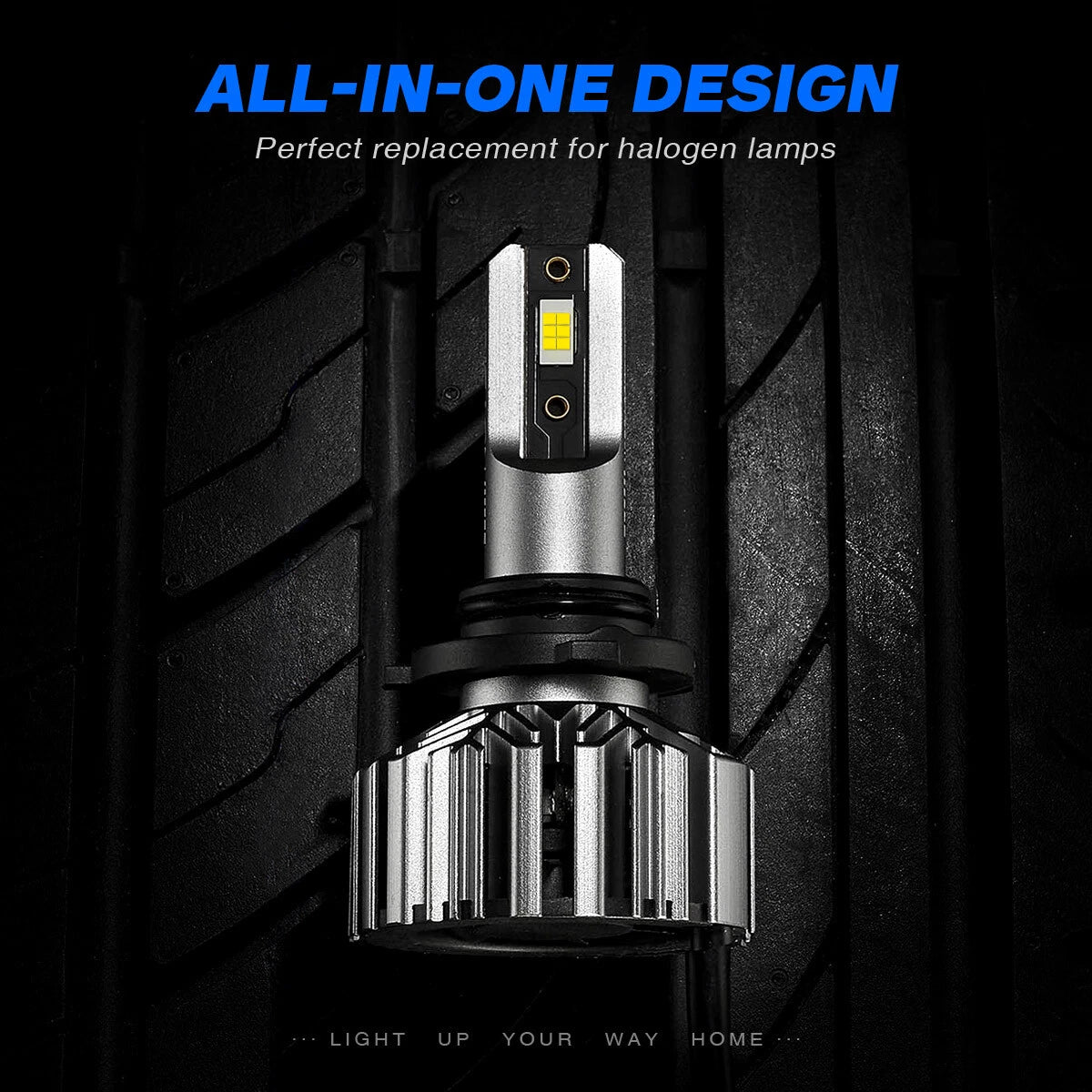 2X HB4 9006 LED Headlight Bulbs for