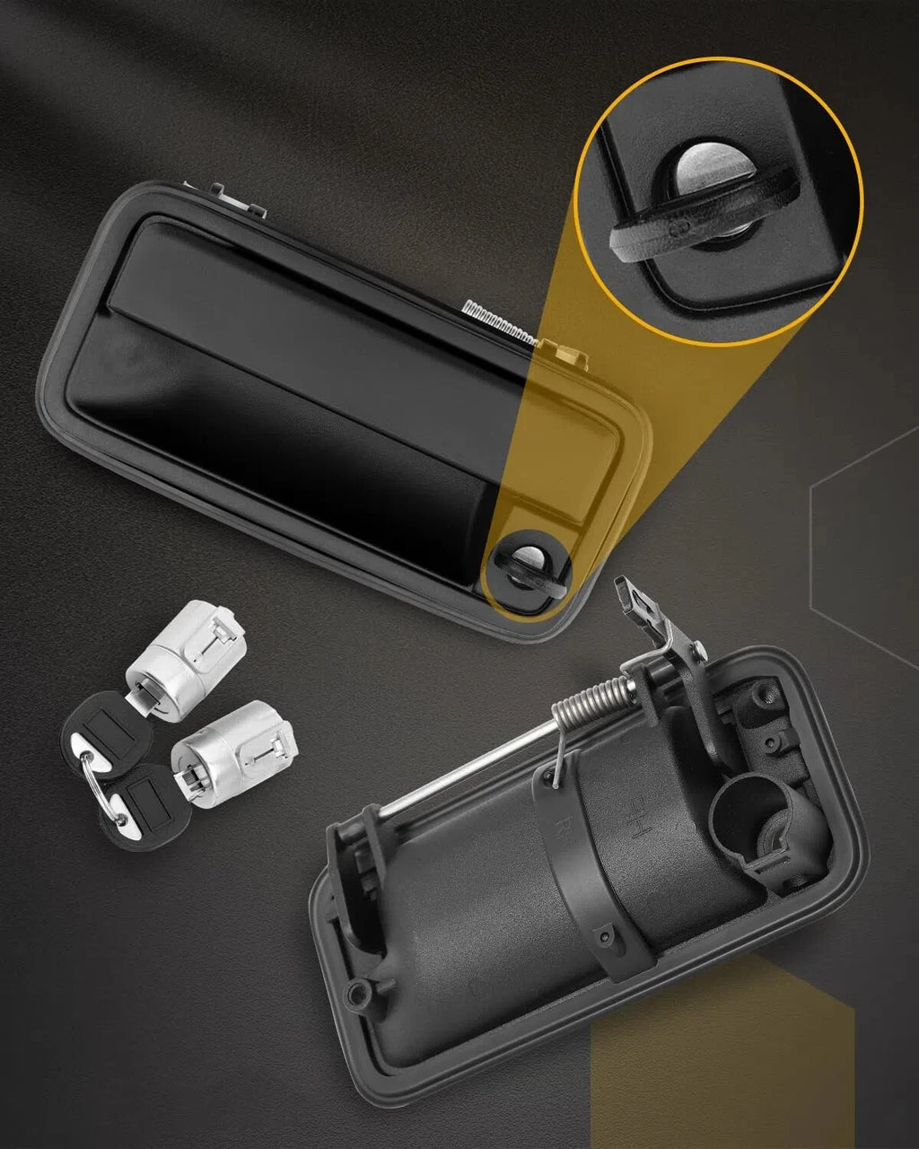 Exterior Door Handle Set for Chevy GMC C1500 (1988-2000)