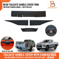 Matte Black Rear Tailgate Handle Cover for Mitsubishi Triton Ute (2019-2023)