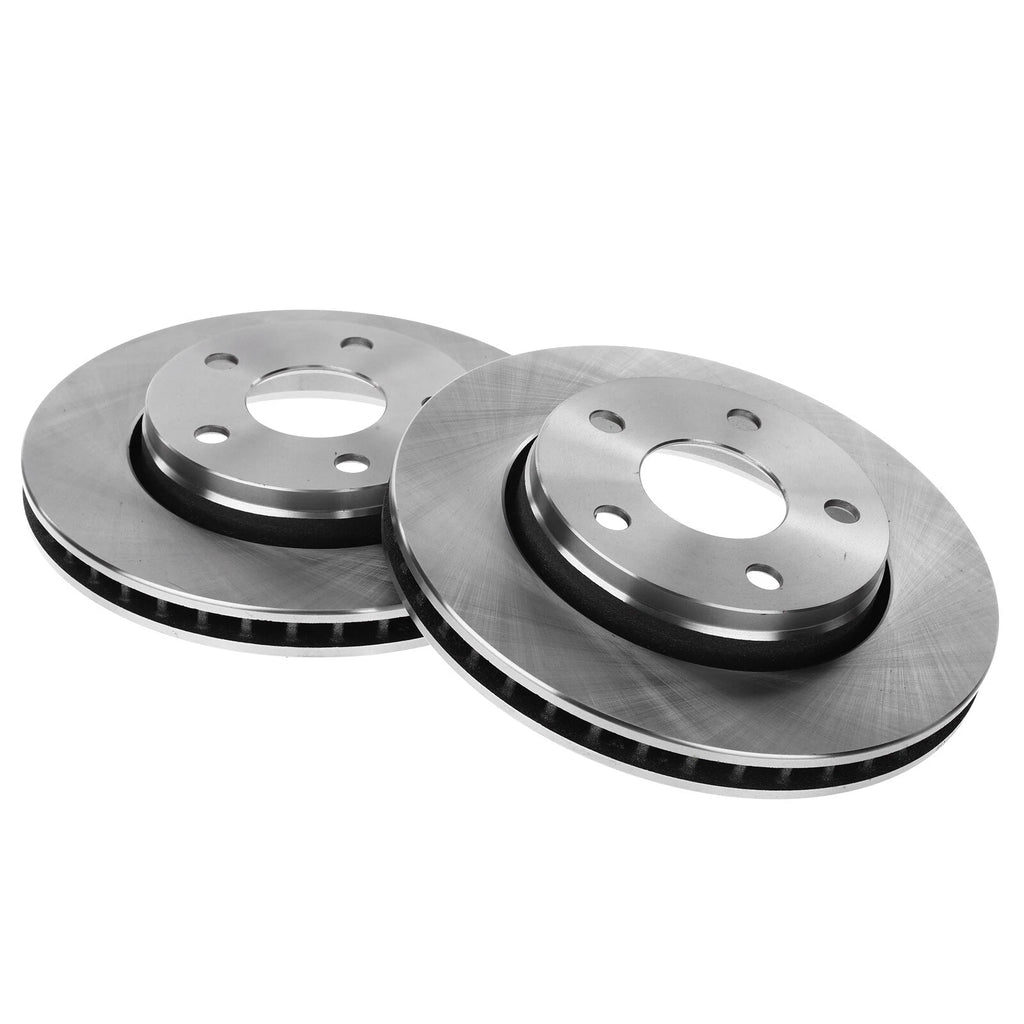 Front Disc Brake Rotors & Ceramic Pads for Jeep Wrangler (2007-2017)