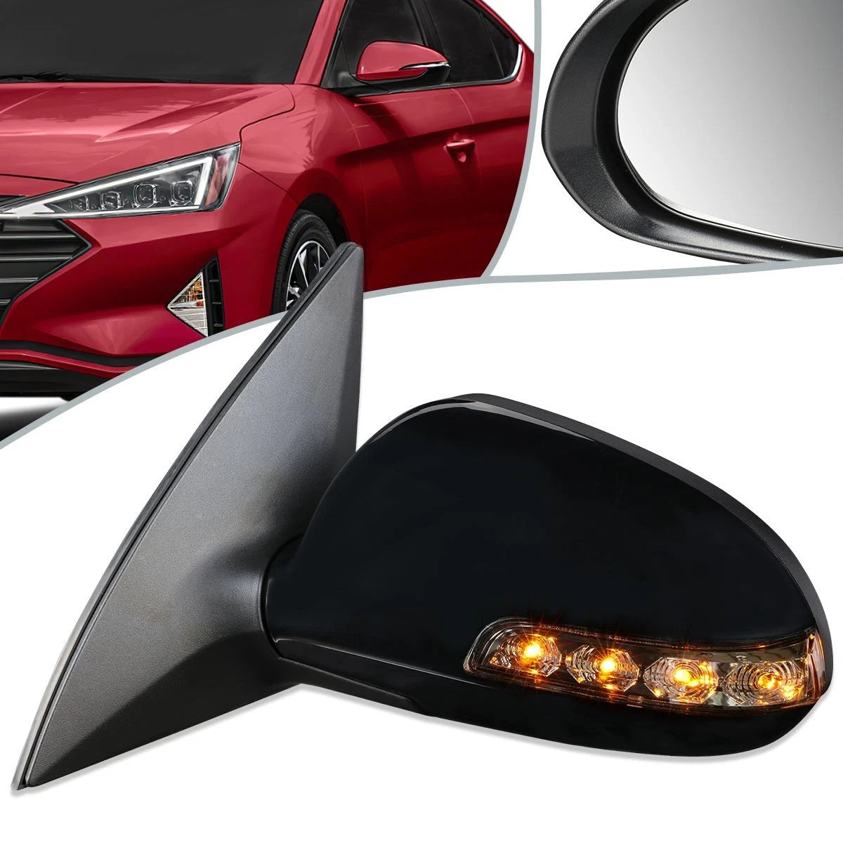 Power Heated Signal Side View Mirror for Hyundai Elantra (2009–2012) HY1320169