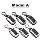Leather Key Fob Case Cover for Land Rover Discovery Range Rover / Jaguar