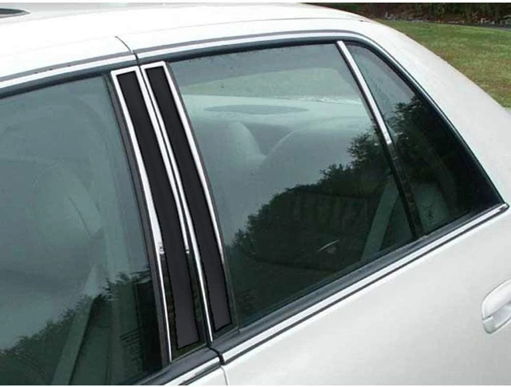 6pc. Luxury FX Pillar Post Trim for 2000-2005 Cadillac Deville Sedan