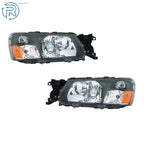 Set of 2 Black Halogen Headlights for Subaru Forester (2003-2004)