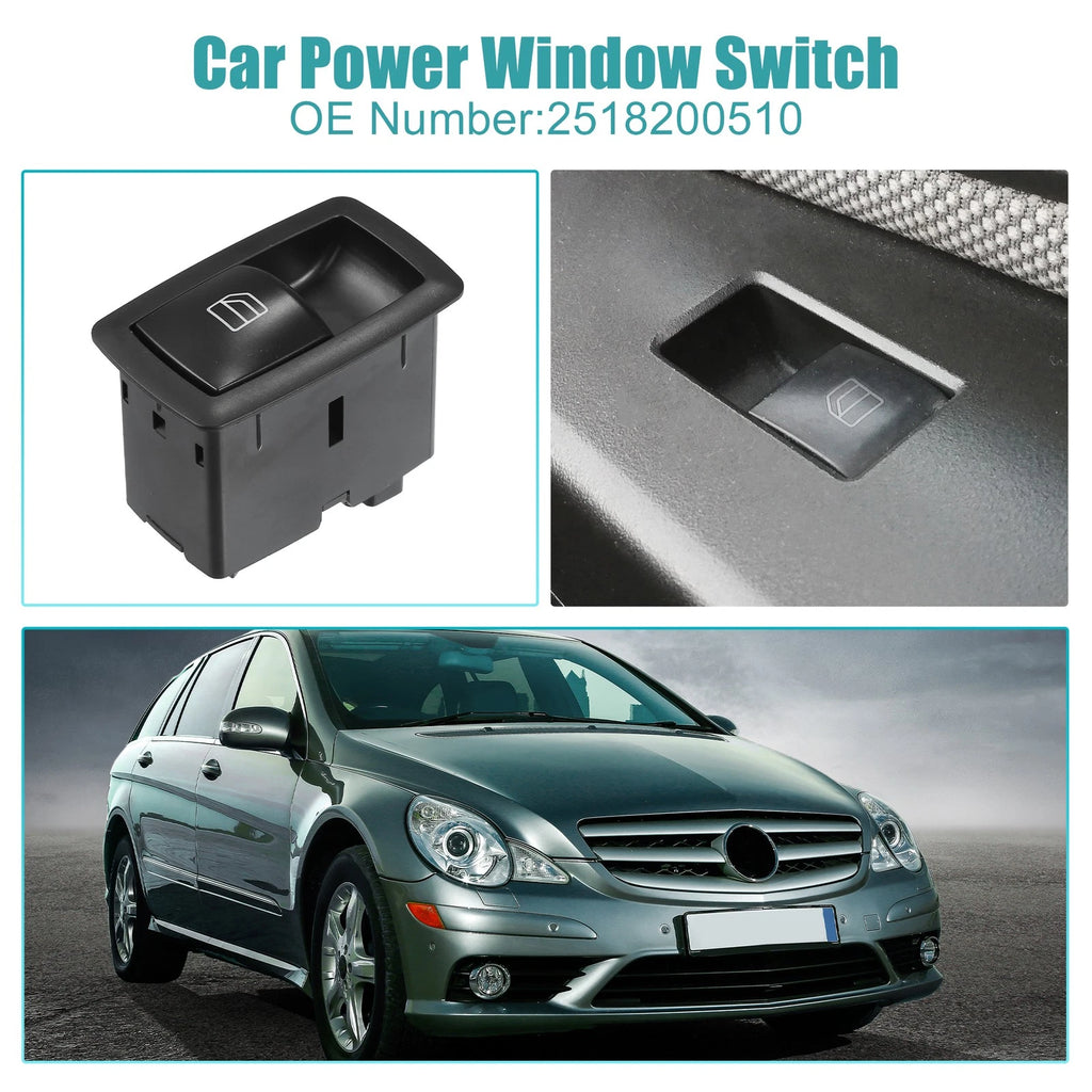 Passenger Side Power Window Switch for Mercedes-Benz ML320 ML350 (1998–2005) No. 2518200510