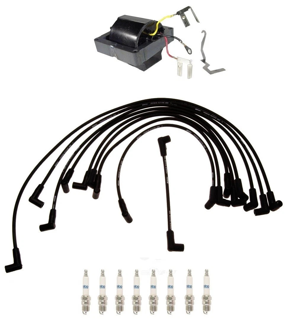 Ignition Wires & Spark Plugs Kit for Chevy C20 K20 Suburban V8 (1973–1991)
