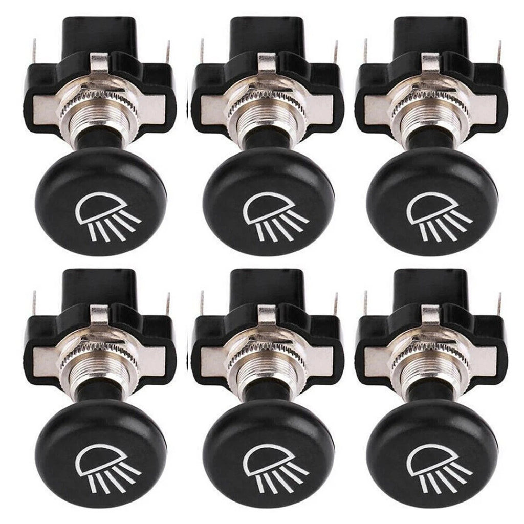 6X 12V Headlight Push Pull Light Switch for EZGO Club Car Golf Cart (N/A)