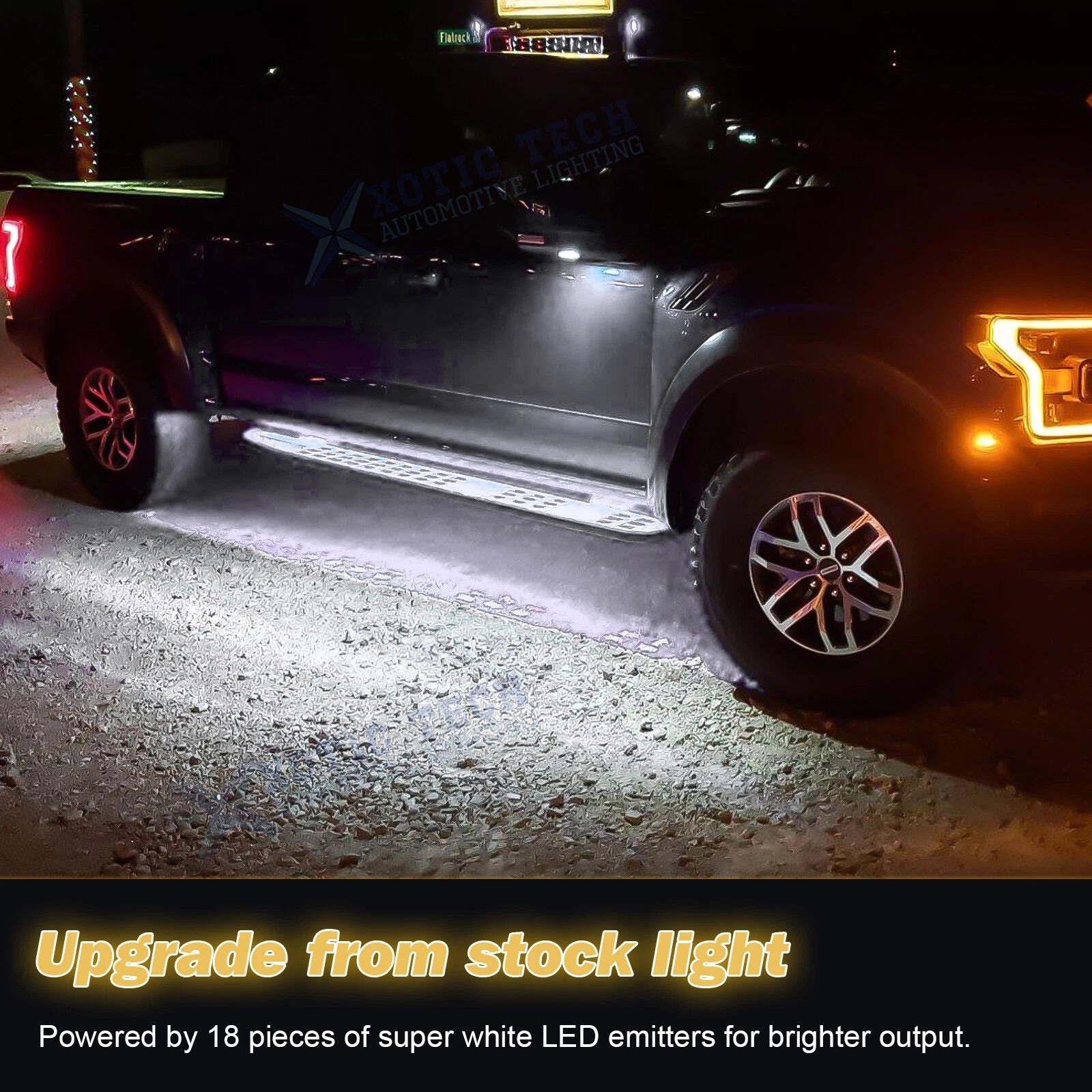 High Power White LED Side Mirror Puddle Lights for Ford F-150 & Edge (2007-2020)