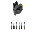Hitachi Ignition Coil & Denso Iridium Spark Plugs Kit for Thunderbird 3.8 V6 (1994–1997)