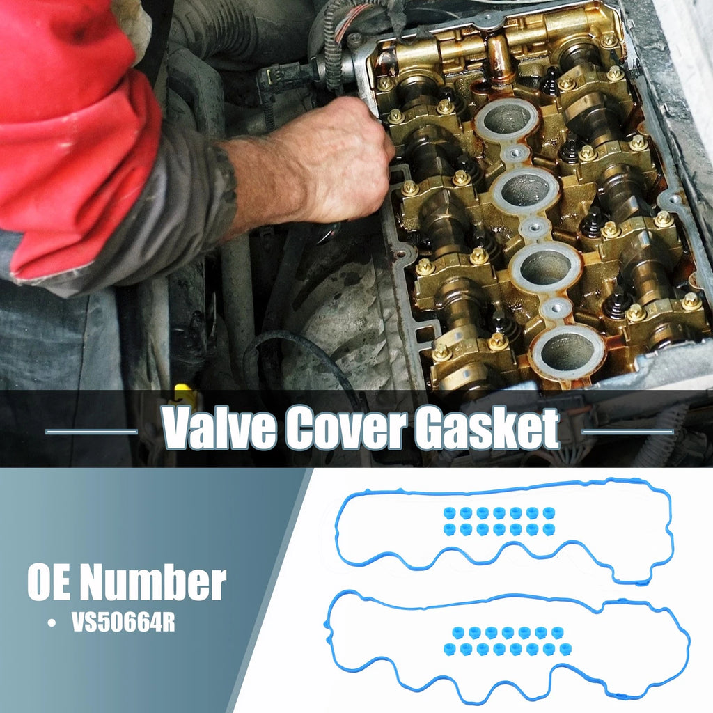 Set of 1 Valve Cover Gasket for Ford F-250 Super Duty (2005) VS50664R Rubber Blue