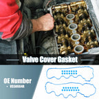 Set of 1 Valve Cover Gasket for Ford F-250 Super Duty (2005) VS50664R Rubber Blue