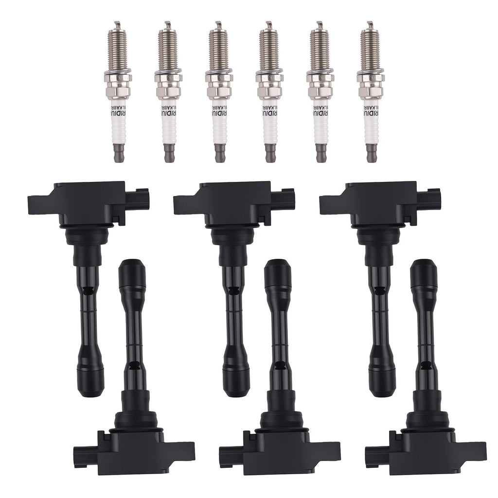6pcs Ignition Coil & Spark Plugs for Infiniti Q50 Q60 V6 3.0L (2016–2021) UF-819
