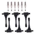 6pcs Ignition Coil & Spark Plugs for Infiniti Q50 Q60 V6 3.0L (2016–2021) UF-819