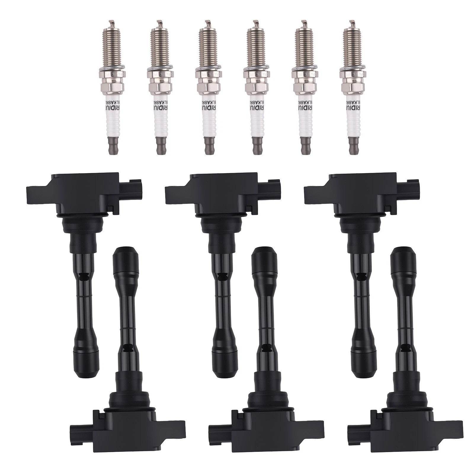 6pcs Ignition Coil & Spark Plugs for Infiniti Q50 Q60 V6 3.0L (2016–2021) UF-819