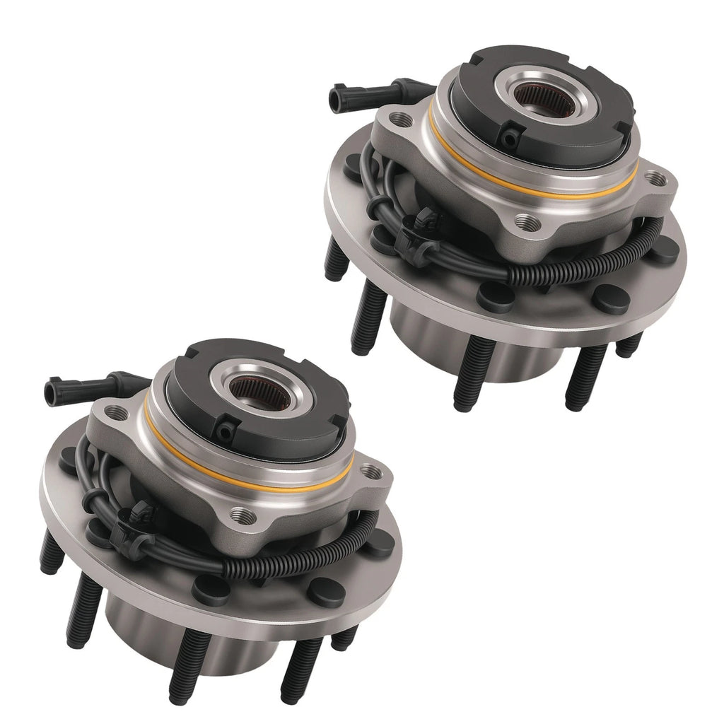 2X Front Wheel Hub & Bearing Assembly for Ford F-250 F-350 4WD (1999–2004)