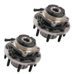2X Front Wheel Hub & Bearing Assembly for Ford F-250 F-350 4WD (1999–2004)