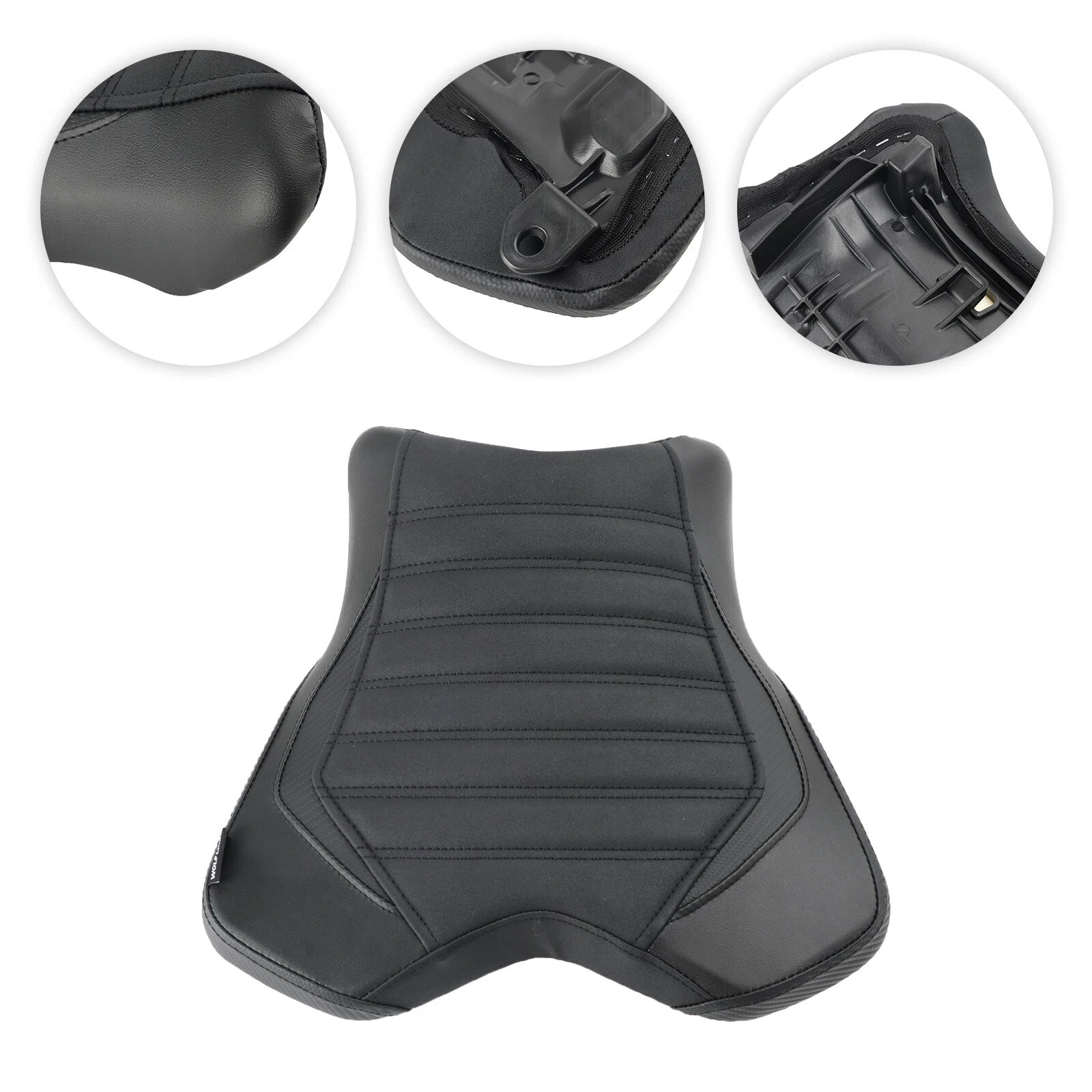 Front Driver Seat Cushion for Yamaha YZF-R1 (2015–2023) - Black PU