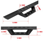 Black Overland Slider Drop Steps for Jeep Wrangler JK (2007-2018)