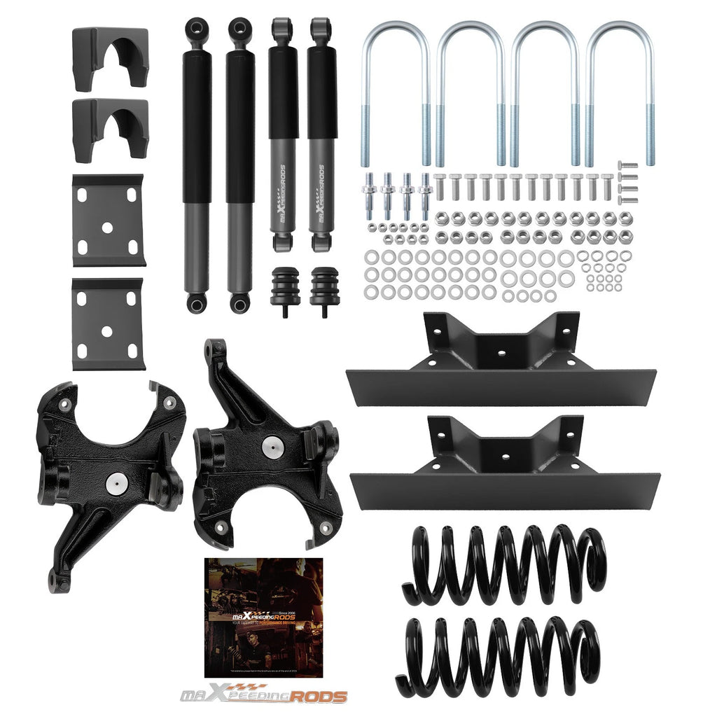 4" Front 6" Rear Lowering Kit for Chevrolet C10 GMC C15 2WD (1973–1987)