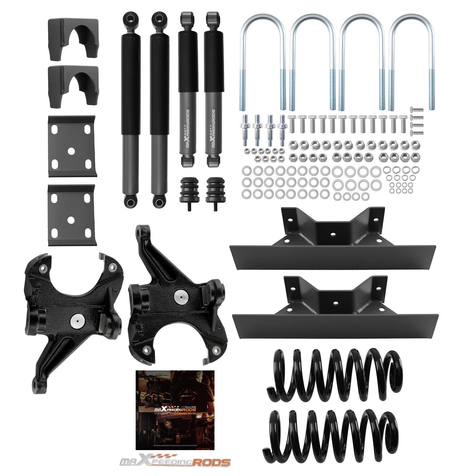 4" Front 6" Rear Lowering Kit for Chevrolet C10 GMC C15 2WD (1973–1987)