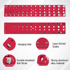 Thread Checker Gauge for Inch and Metric Screws (28 Identifiers)