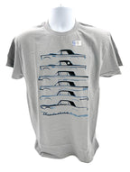 Ford Thunderbird Evolution Gray T Shirt for Ford Thunderbird (1990–2002)