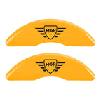 Caliper Covers Set of 4 Yellow MGP Logo for Lincoln Navigator (2008–2009)