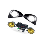 Fog Light Cover with LED DRL for Toyota Yaris Vios (2013–2014) Chrome