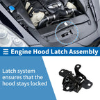 Hood Latch Assembly for Volkswagen Jetta (1999–2005) 1J0823509C