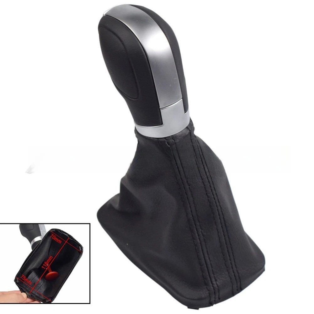 Black Shift Knob Gear with Boot Cover for Volkswagen Passat B7 CC (2006–2016)