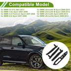 Door Panel Handle Pull Trim Cover for BMW X5 E70 (2007-2013) Black