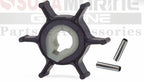 Water Pump Impeller with Key for Mercury Mariner 2HP 4HP (47-80395M, 17-82355)