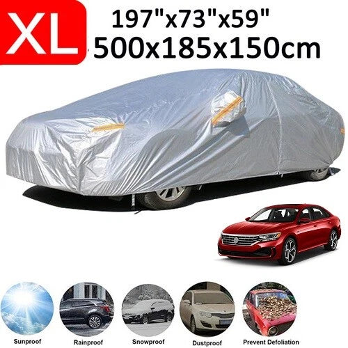 Full Car Cover for Universal Fit (Waterproof, Breathable)
