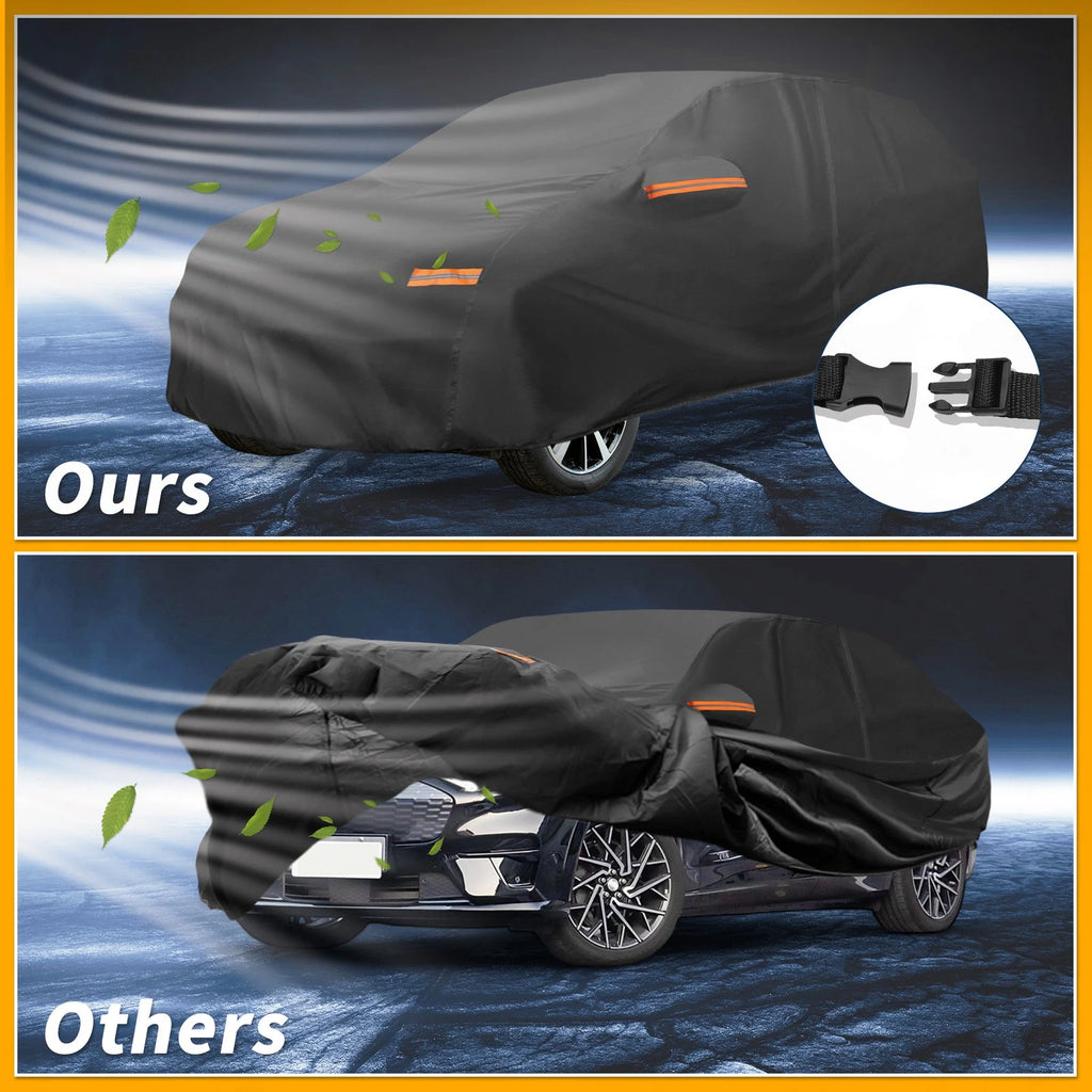 Car Cover for Ford Mustang Mach-E (2021–2023) Black 190T-PU Zipper