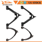 Set of 4 Front Lower Upper Control Arms w/ Ball Joints for Cadillac Escalade (2007–2014)