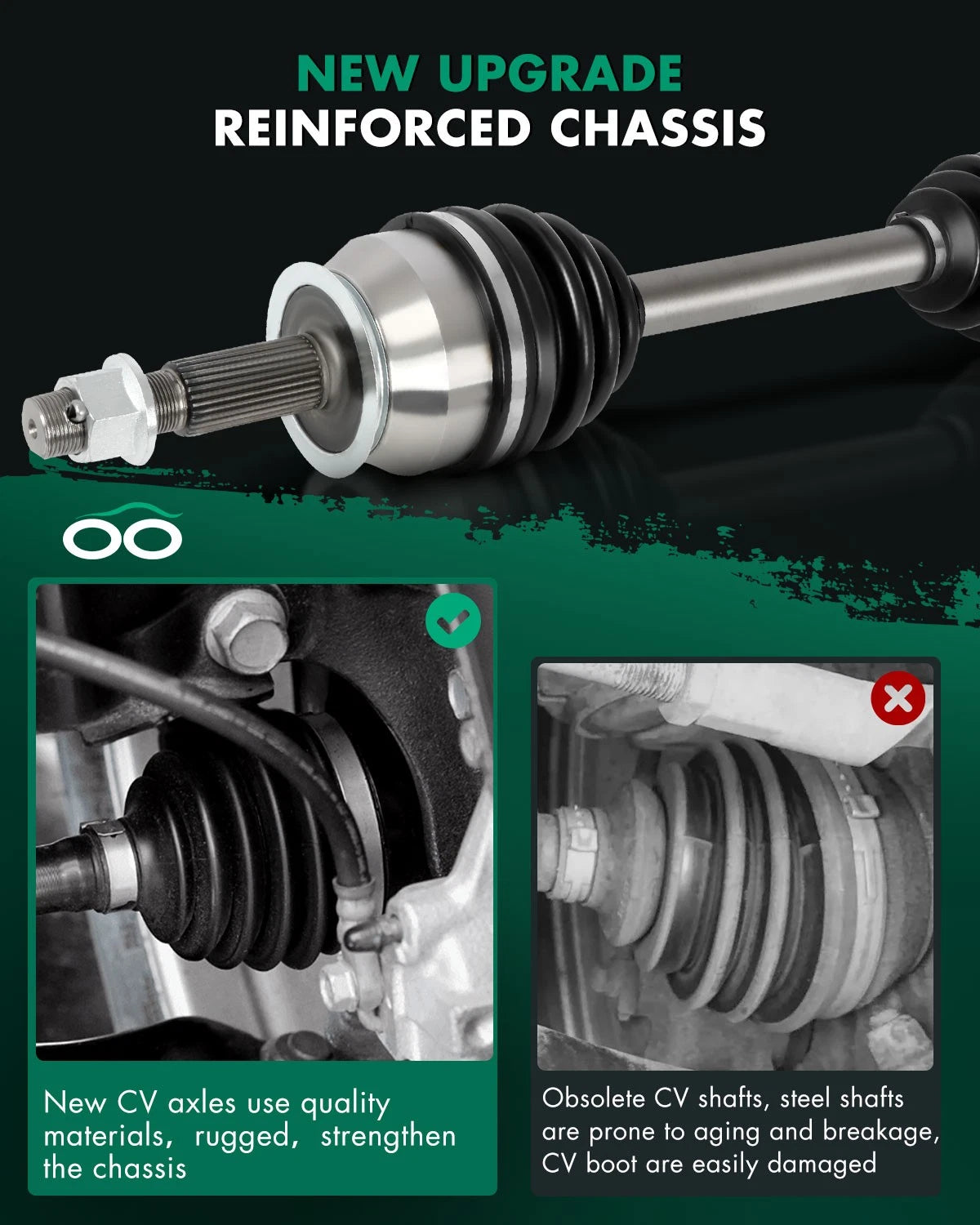 4WD CV Axle for Infiniti QX56, Nissan Titan, Armada (2004–2015)