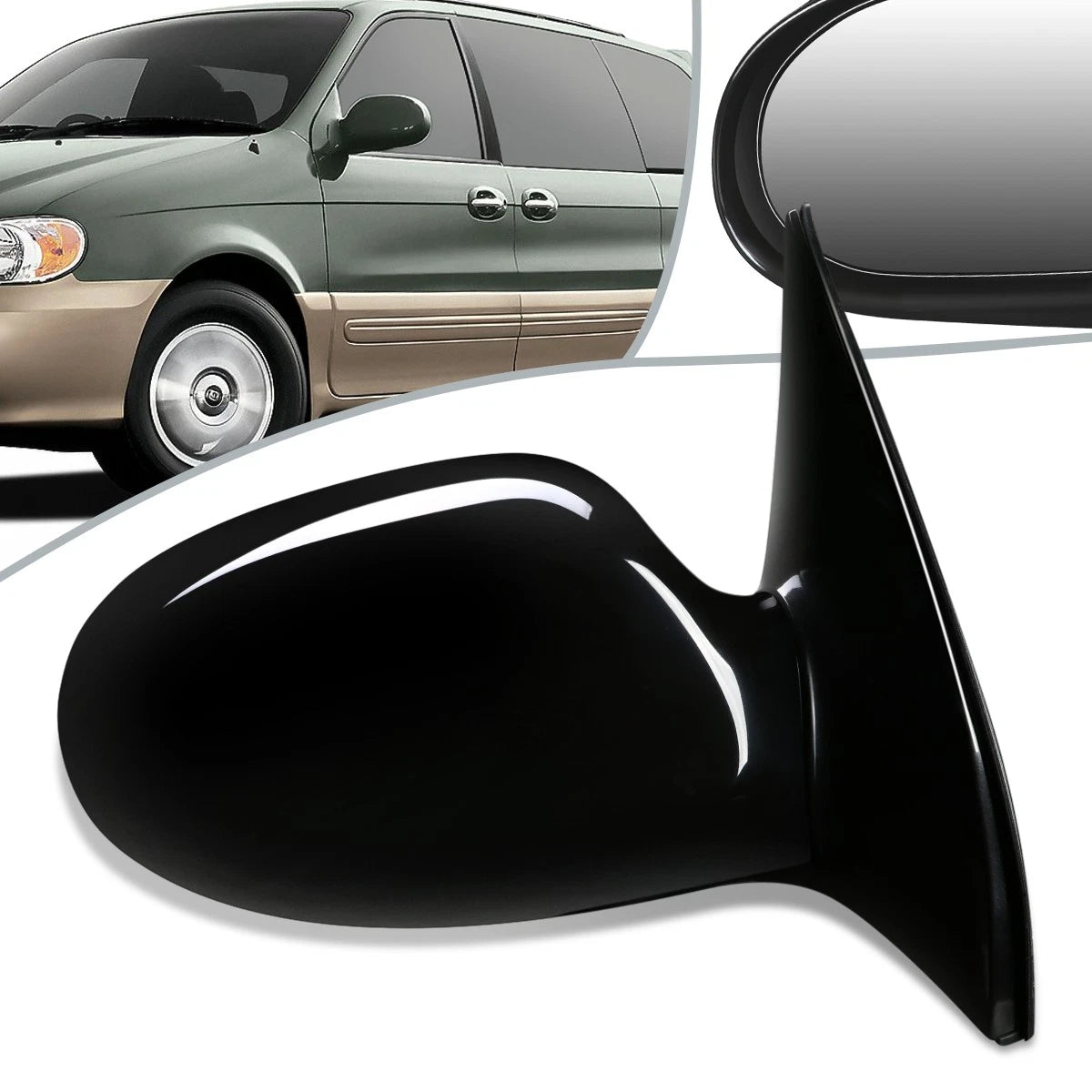 OE Style Powered Side View Door Mirror Right for Kia Sedona (2002–2005) KI1321117