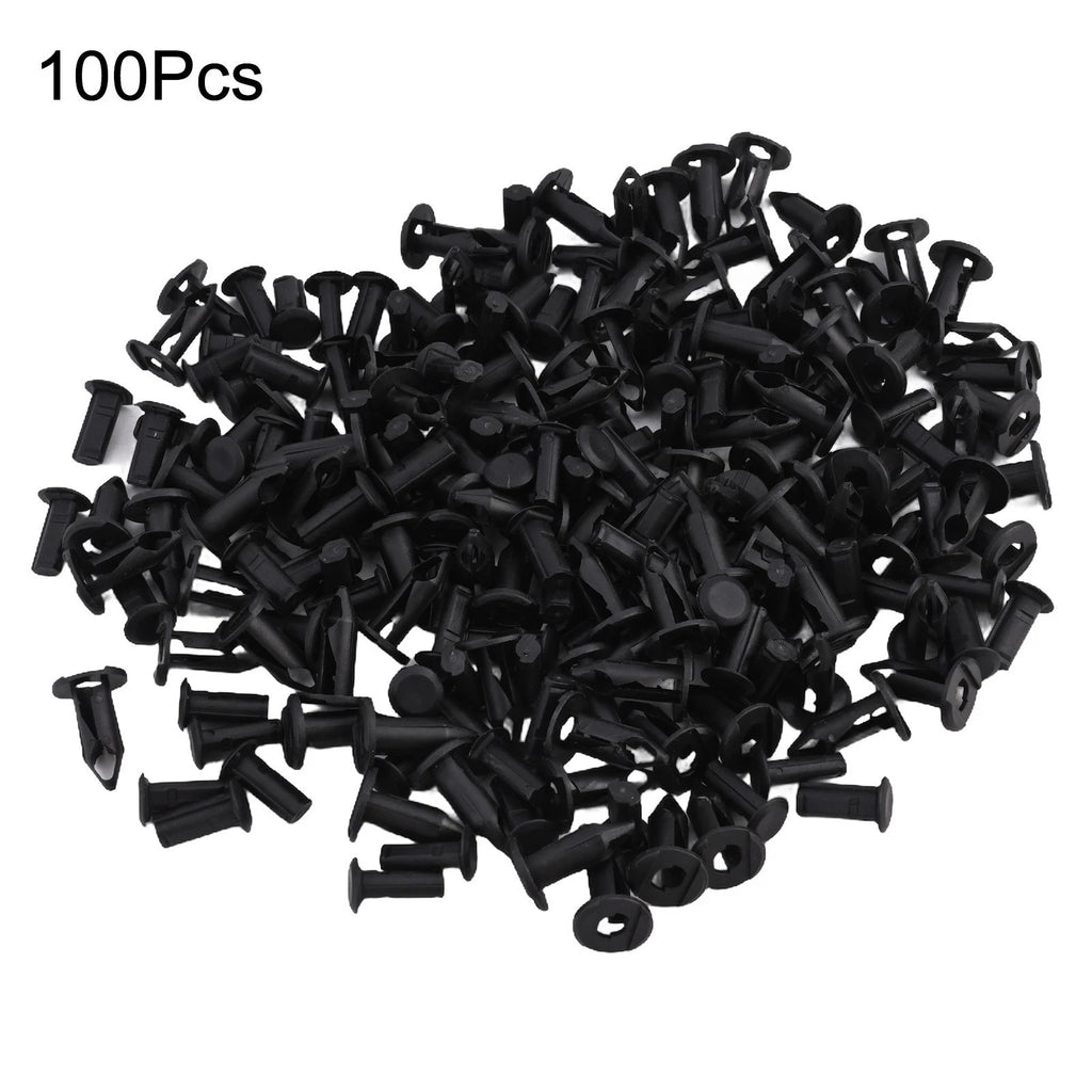 Set of 100 Push Pin Rivet Retainer Clips for ATV UTV