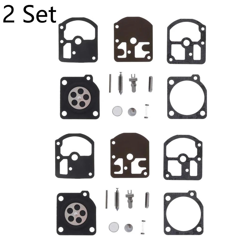 Set of 2 Carburetor Rebuild Kits for Echo CS280E CS280EP (Zama C1S-K1D RB-5 RB-7)
