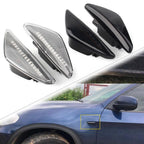 Pair Dynamic LED Side Marker Turn Signal Light for BMW X3 F25, X5 E70, X6 E71, E72